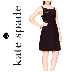 Kate Spade Black Open Cable Sweater Dress NWT